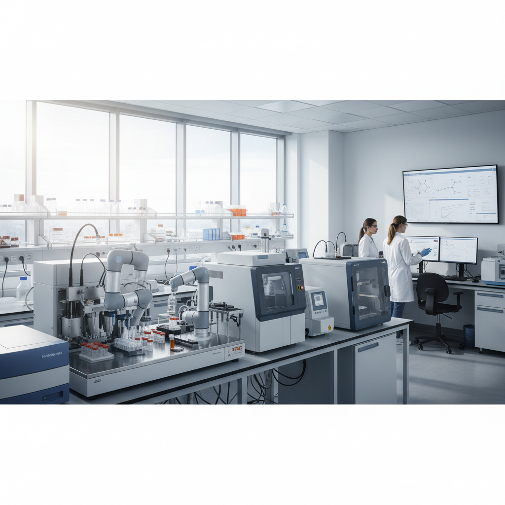 Realistische foto passend bij Labman Instruments: uw partner voor geavanceerde laboratoriumapparatuu