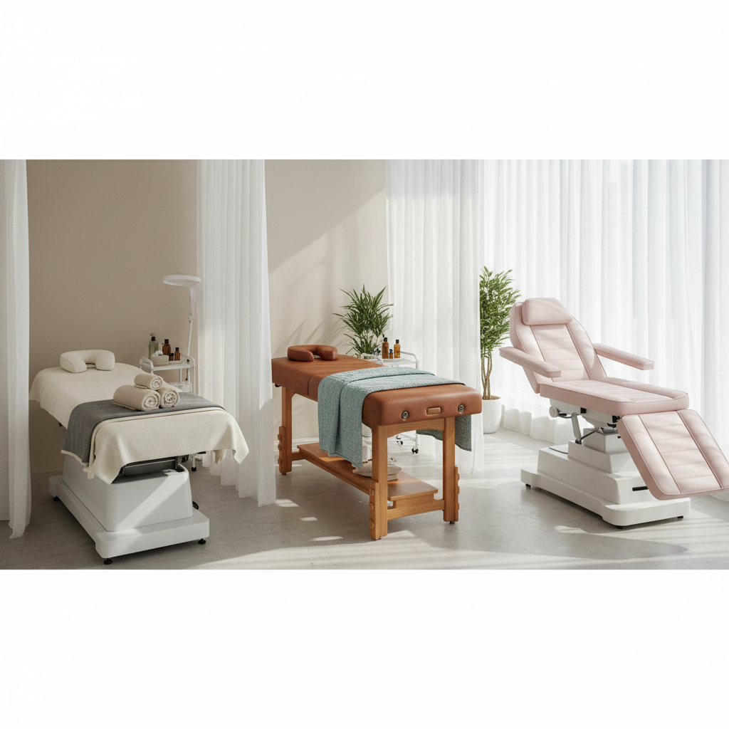 Realistische foto passend bij De beste behandeltafels voor in een schoonheidssalon kiezen voor websi